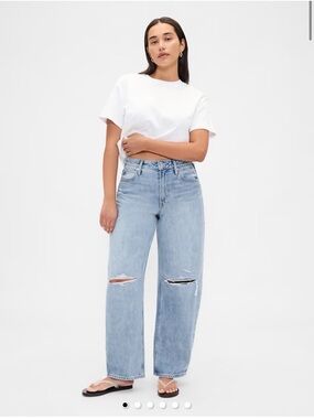 GAP High Rise Barrel Jean